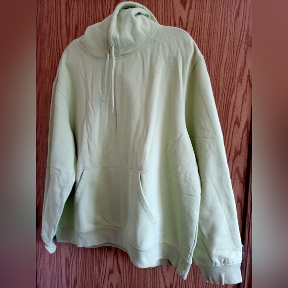 H&M Lime Green Hoodie Sweatshirt - Picture 1 of 5